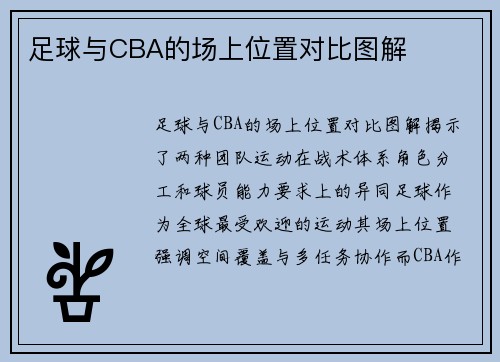 足球与CBA的场上位置对比图解